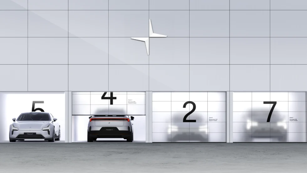 Polestar's four new models sat side by side.