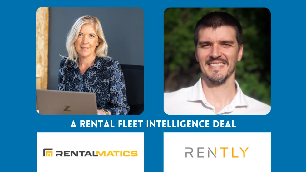 Photos of RentalMatics and Rently executives with company logos.