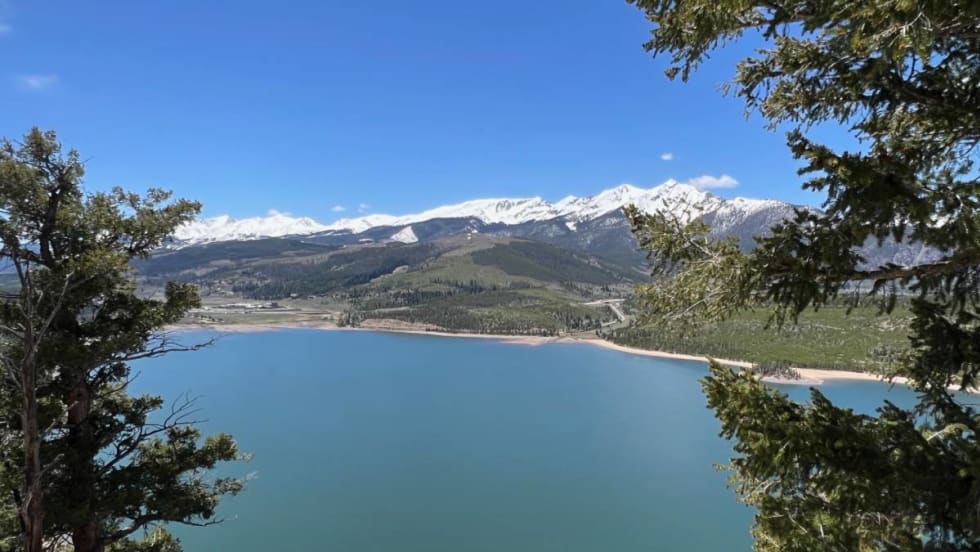 A scenic lake in the Rocky Mountains of Colorado.