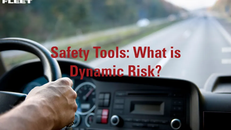 An Automotive Fleet graphic highlighting the new risk management and safety system launched by Lytx.