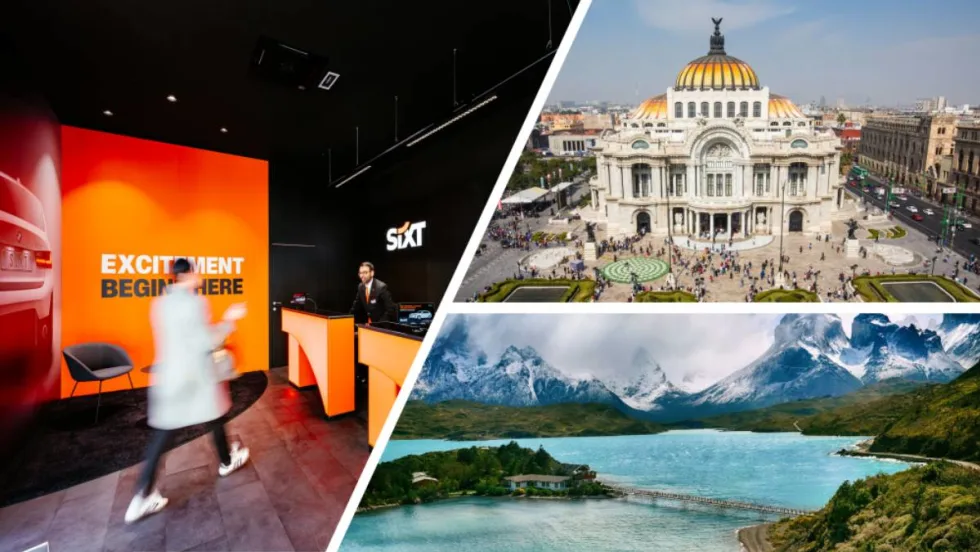 Photos from the LATAM nations where SIXT is opening rental car outlets.