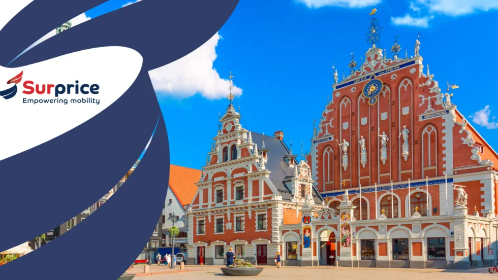 A Latvian city scene.