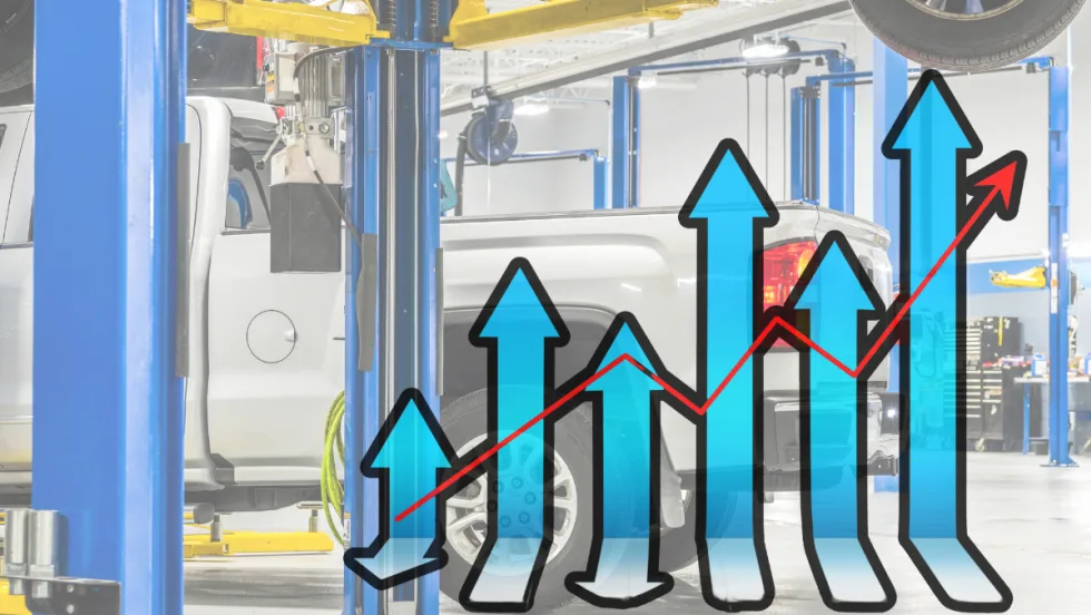Chart of maintenance costs.