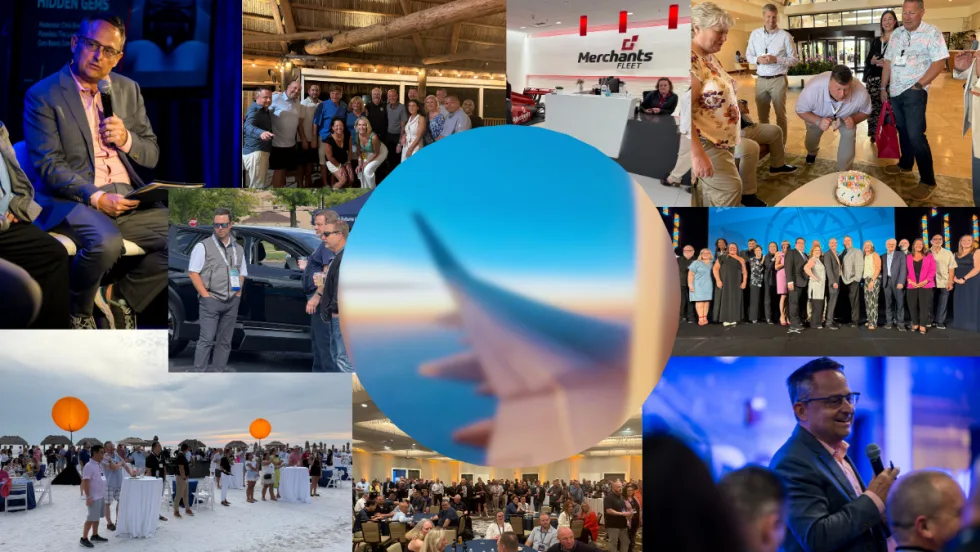 photo collage of trips