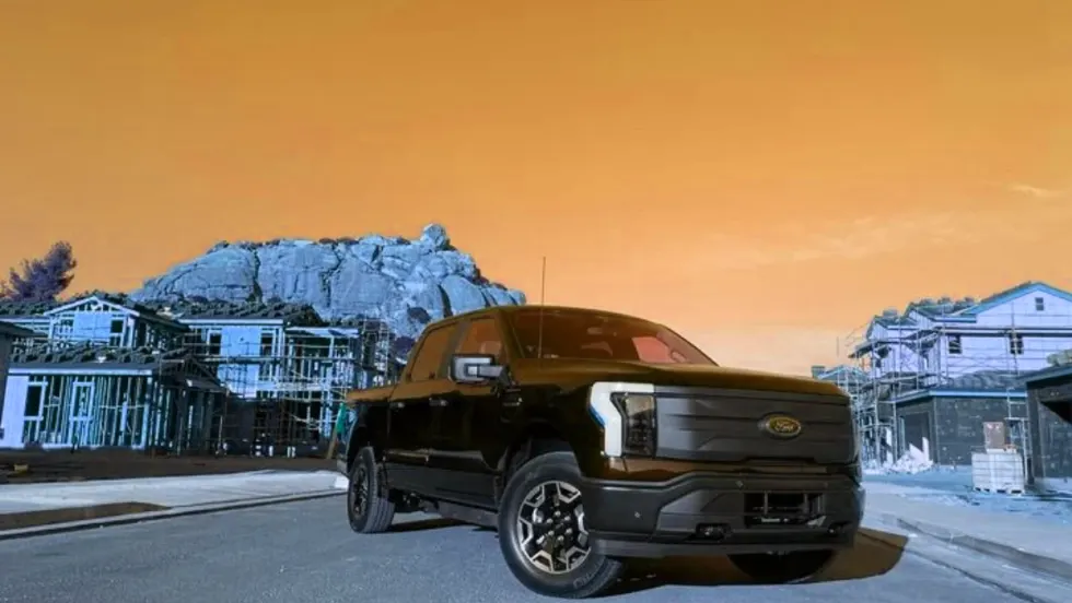 Stylized photo of Ford F-150 Lightning
