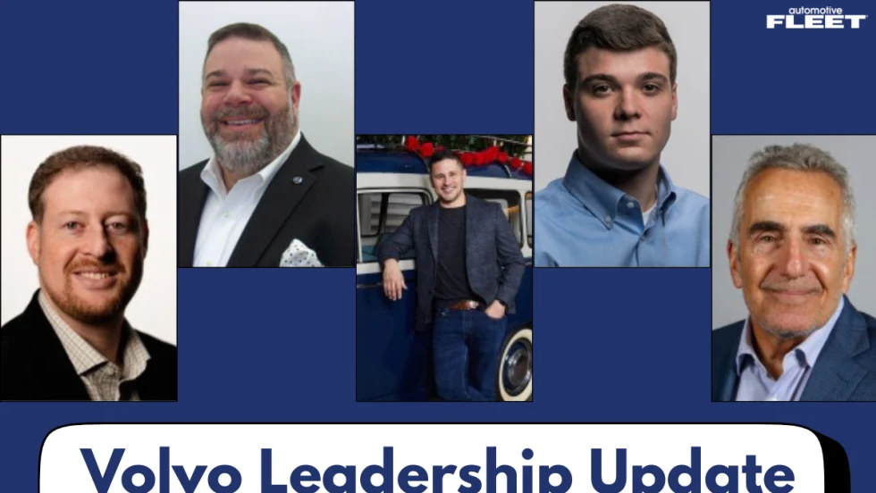 Headshots of Volvo's new fleet sales team.