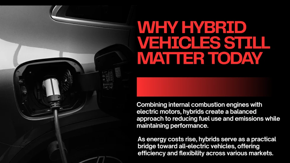 Hybrid vehicle close up