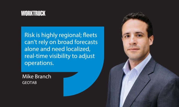 Mike Branch of Geotab discusses regional collision risk during Winter Storm Fern, highlighting how real-time connected vehicle data helps fleets respond to icy road conditions and improve safety.