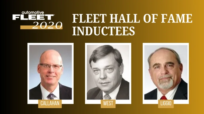 2020 Fleet Hall of Fame inductees Arthur Liggio, Gordon B. West, and Tom Callahan.
