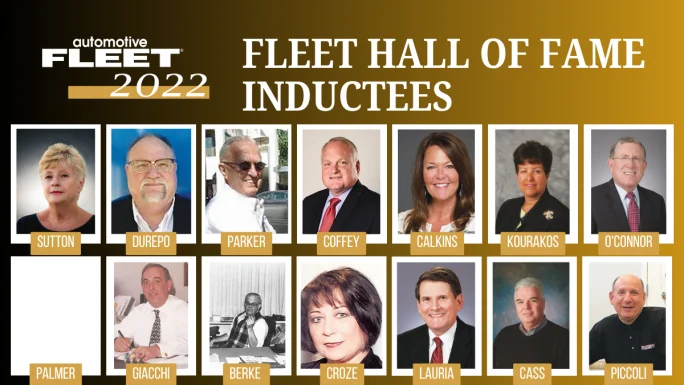 2022 Fleet Hall of Fame inductees Janice Sutton, Dave Durepo, Chuck Parker, Tom Coffey, Sherry Calkins, Tina Kourakos, Patrick (Pat) O'Connor, Larry Palmer, Sal 2021 Fleet Hall of Fame inducteesGiacch