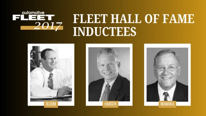 2017 Fleet Hall of Fame inductees Steve Bloom, Dave Hansen, and Ron Mawaka Sr.