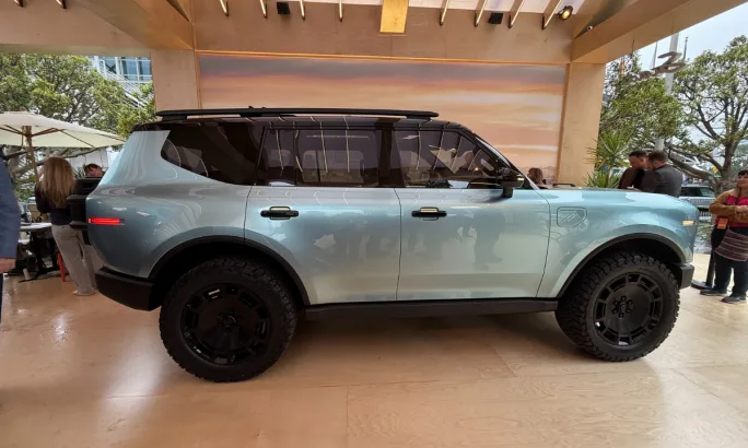 Electric SUV display.