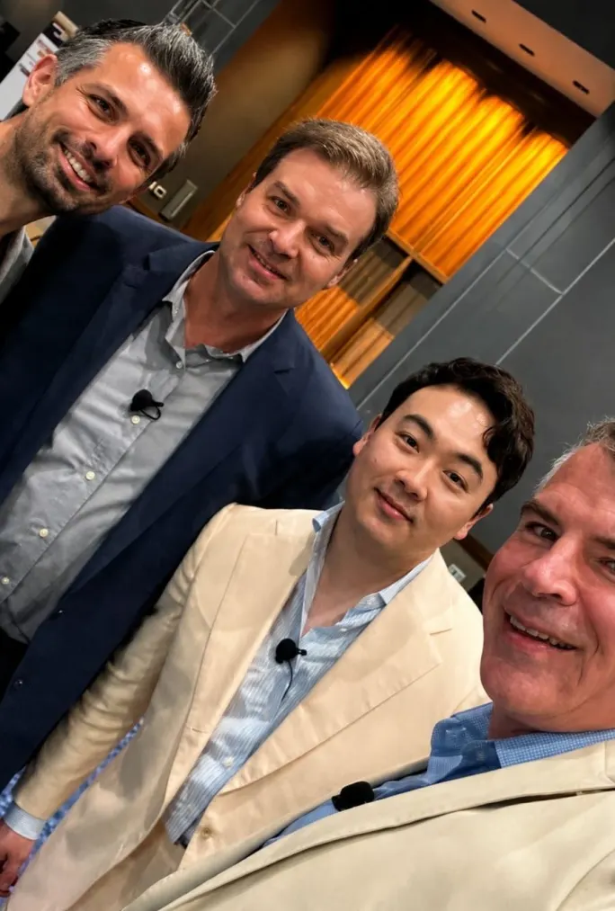 Panelists in an informal selfie shot.