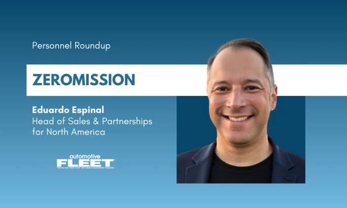 A blue and white graphic with a personnel announcement.