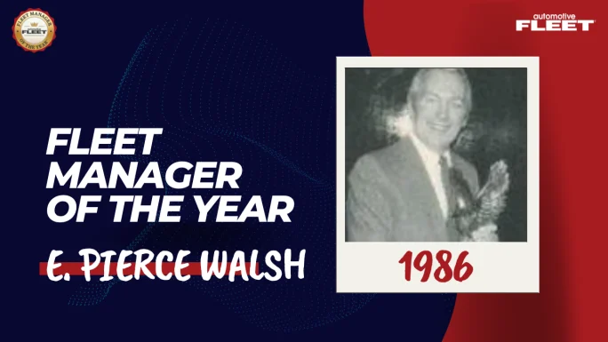 Automotive Fleet Fleet Manager of the Year 1986 winner E. Pierce Walsh