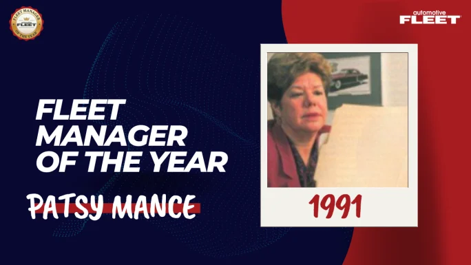 Automotive Fleet Fleet Manager of the Year 1991 winner Patsy Mance.