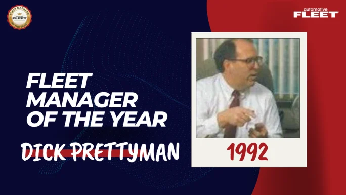 Automotive Fleet Fleet Manager of the Year 1992 winner Dick Prettyman