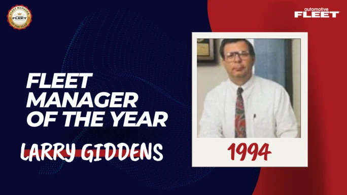 Automotive Fleet Fleet Manager of the Year 1994 winner Larry Giddens.