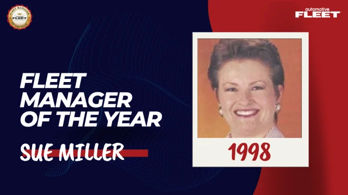 Automotive Fleet Fleet Manager of the Year 1998 winner Sue Miller.