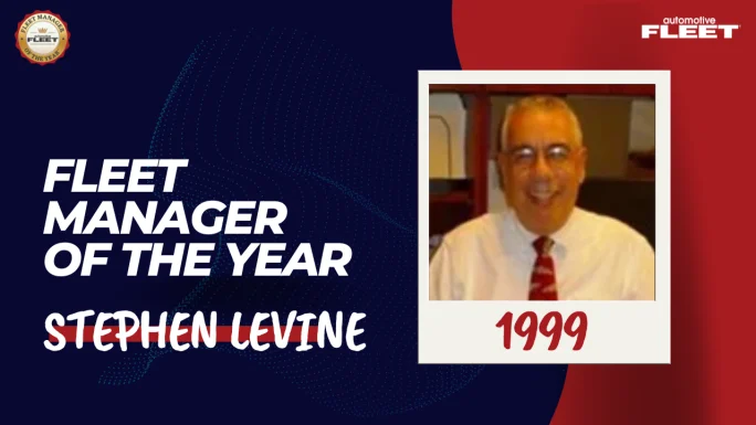 Automotive Fleet Fleet Manager of the Year 1999 winner Stephen Levine