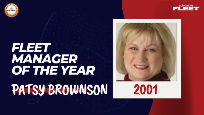 Automotive Fleet Fleet Manager of the Year 2001 winner Patsy Brownson.