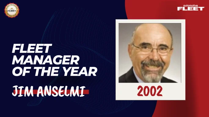 Automotive Fleet Fleet Manager of the Year 2002 winner Jim Anselmi.