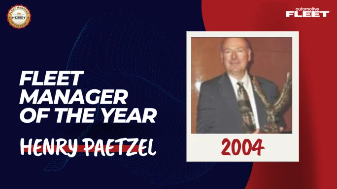 Automotive Fleet Fleet Manager of the Year 2004 winner Henry Paetzel