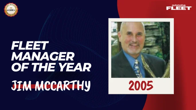 Automotive Fleet Fleet Manager of the Year 2005 winner Jim McCarthy.