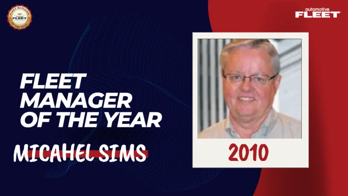 Automotive Fleet Fleet Manager of the Year 2010 winner Michael Sims.
