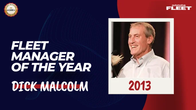 Automotive Fleet Fleet Manager of the Year 2013 winner Dick malcolm