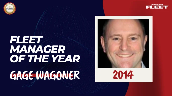 Automotive Fleet Fleet Manager of the Year 2014 winner Gage Wogaoner