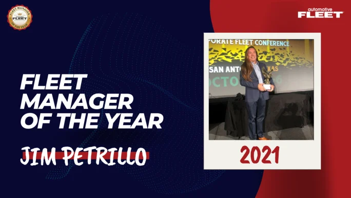 Fleet Manager of the Year honoree Jim Petrillo recipient of the award in 2021.