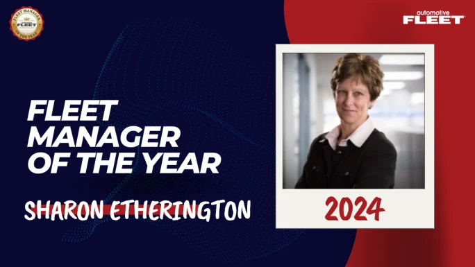 Fleet Manager of the Year honoree Sharon Etherington recipient of the award in 2024.