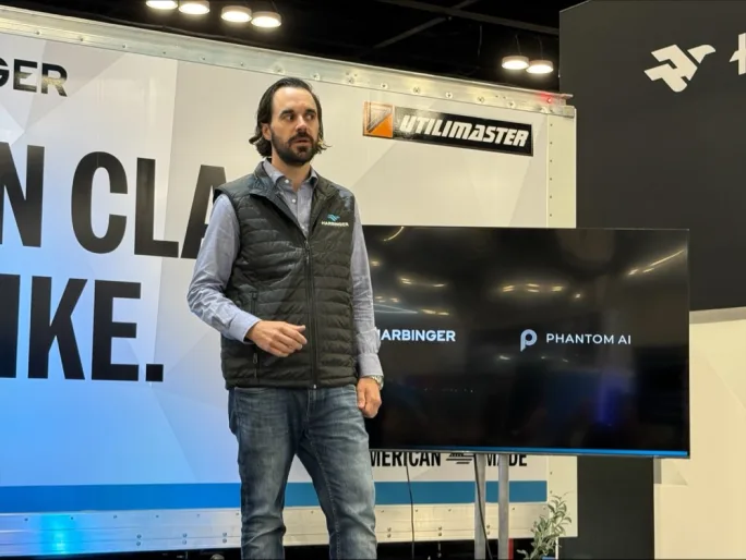 Harbinger CEO presents the company’s electric truck platform and new driver-assistance technology partnership with Phantom AI during Work Truck Week in Indianapolis.