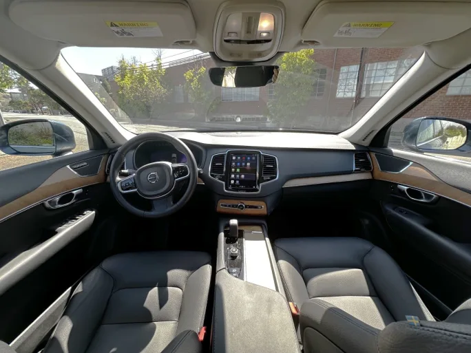 Interior cabin of Volvo XC90