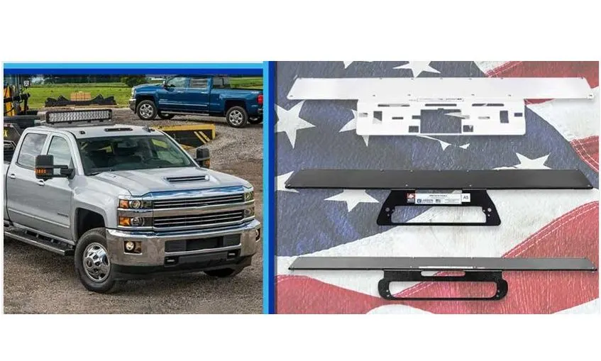 Drill-Free Light Bar Plates for Chevrolet Silverado 4500