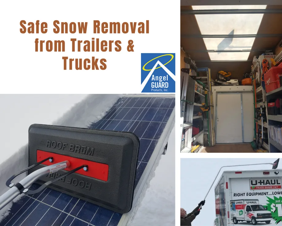 Remove Snow from Truck & Trailer Roofs