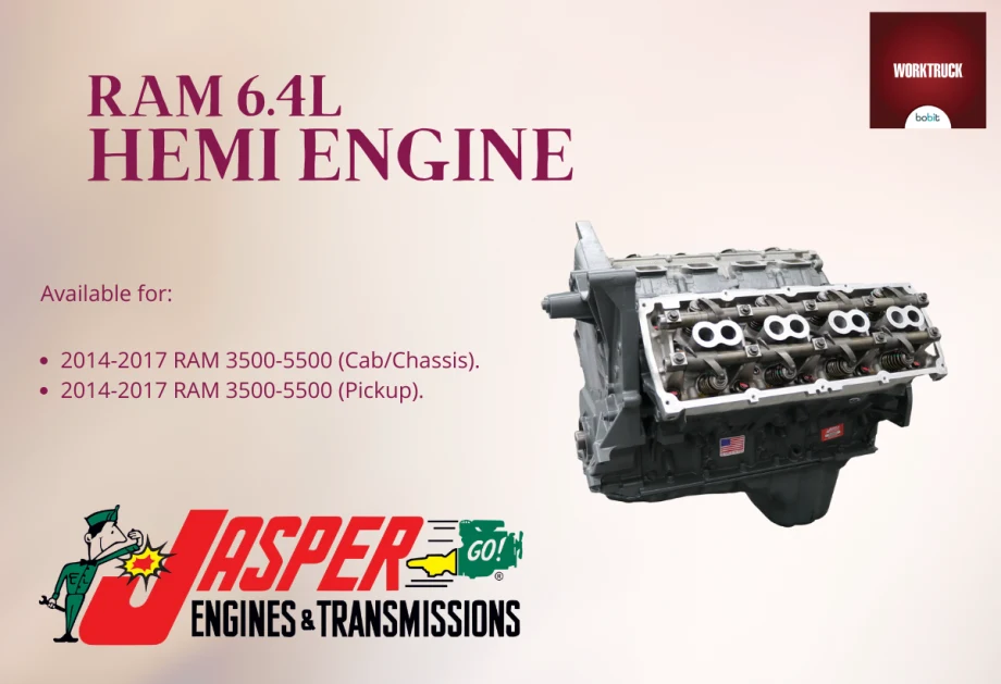 New Availability for Jasper's RAM 6.4L HEMI Engine