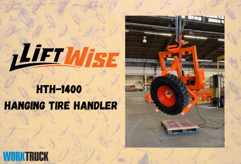 LiftWise Hanging Tire Handler With High Capacity