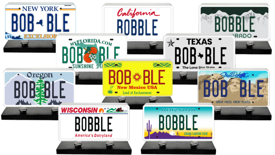 Celebrate License Plates Day with a Bobblehead