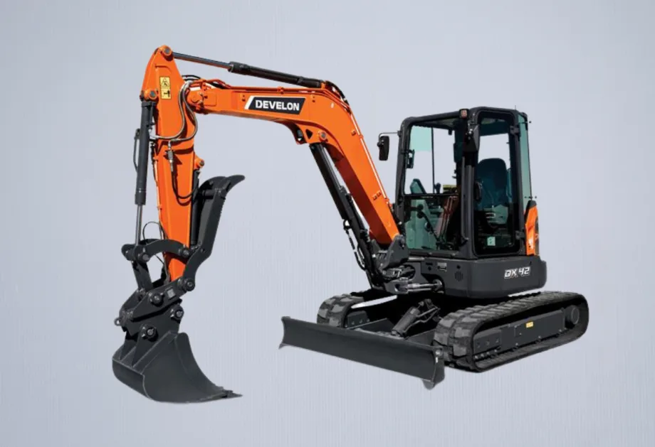 Develon's Mini Excavator for Congested Jobsites