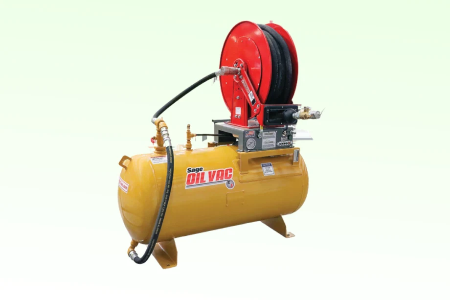 VacBuilt System by Sage Oil Vac Collects Used Oil
