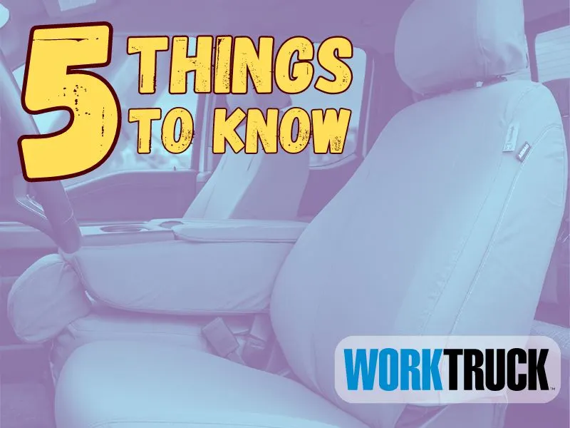 5 Things to Know When Buying Work Truck Seat Covers