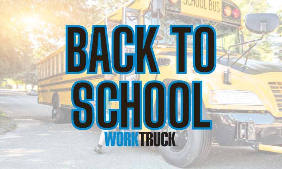School bus background with BACK TO SCHOOL