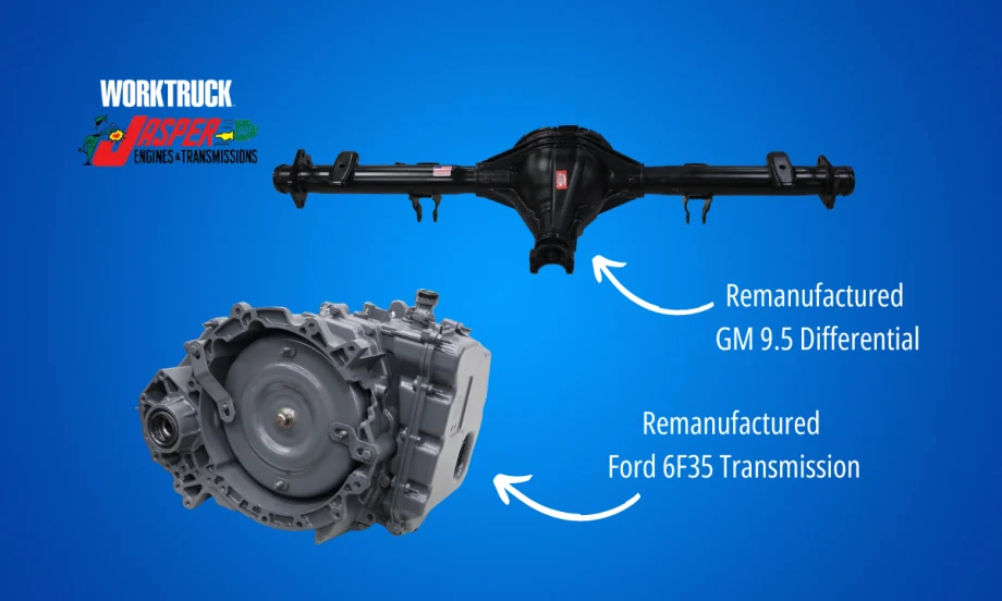 Jasper Remanufactured Transmission and Rear Differential for Ford and GM