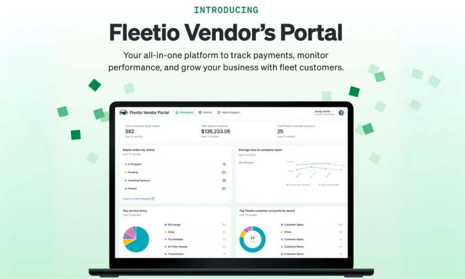 Fleetio Vendor's Portal screen shot