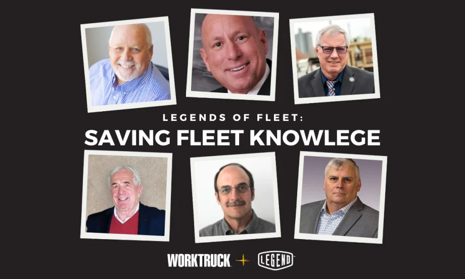 Collage of six fleet professionals featured in the Legends of Fleet video series, highlighting industry leaders sharing knowledge and stories on fleet management.