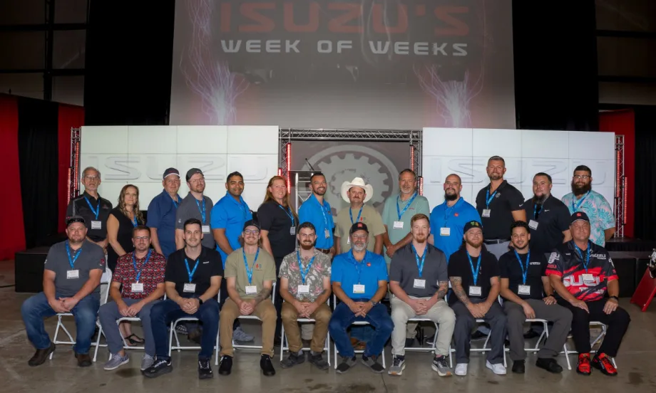 Group photo of finalists at Isuzu’s 2025 “Week of Weeks” National Championships in Pittston, Pennsylvania.