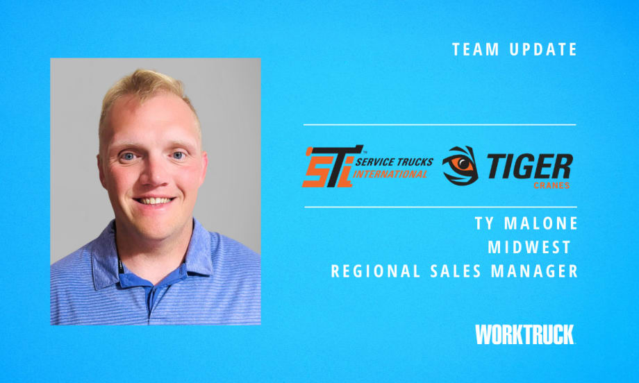 Headshot of Ty Malone, new Midwest regional sales manager at Service Trucks International and Tiger Cranes.
