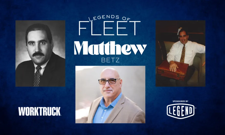 Matthew Betz, Legends of Fleet with three photos from his career, sponsored by Legend Fleet